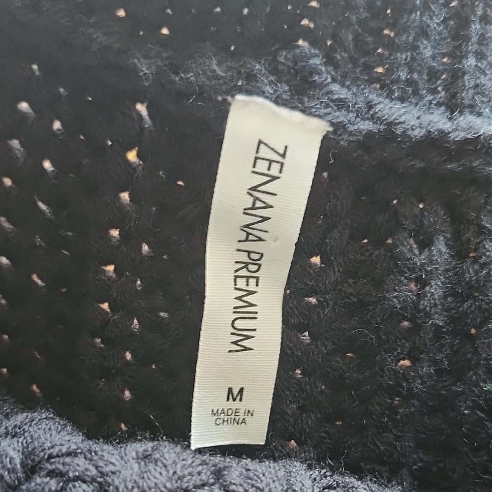 Zenana Premium Iowa Hawkeyes Knit Sweater Tunic Women’s Size M Black Gold Logo - Picture 7 of 8